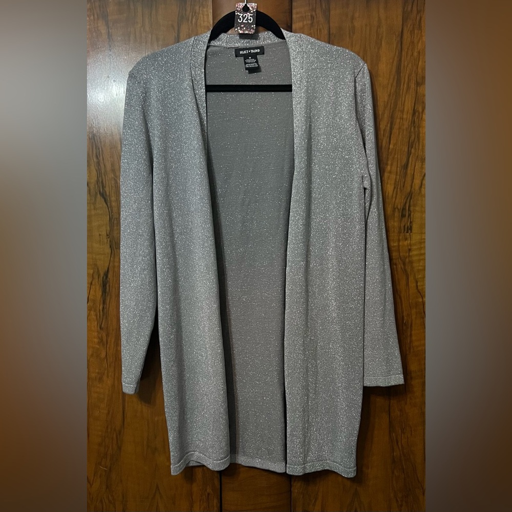 Chic Silver Women's Cardigan
